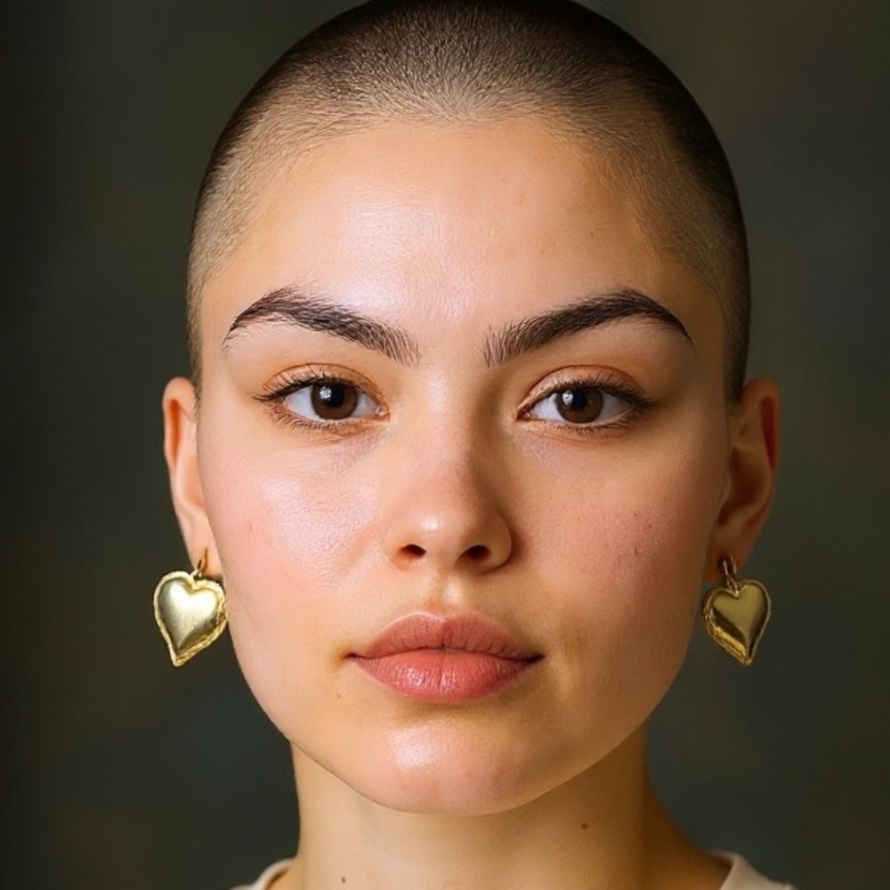 Costa Gold Heart Earrings